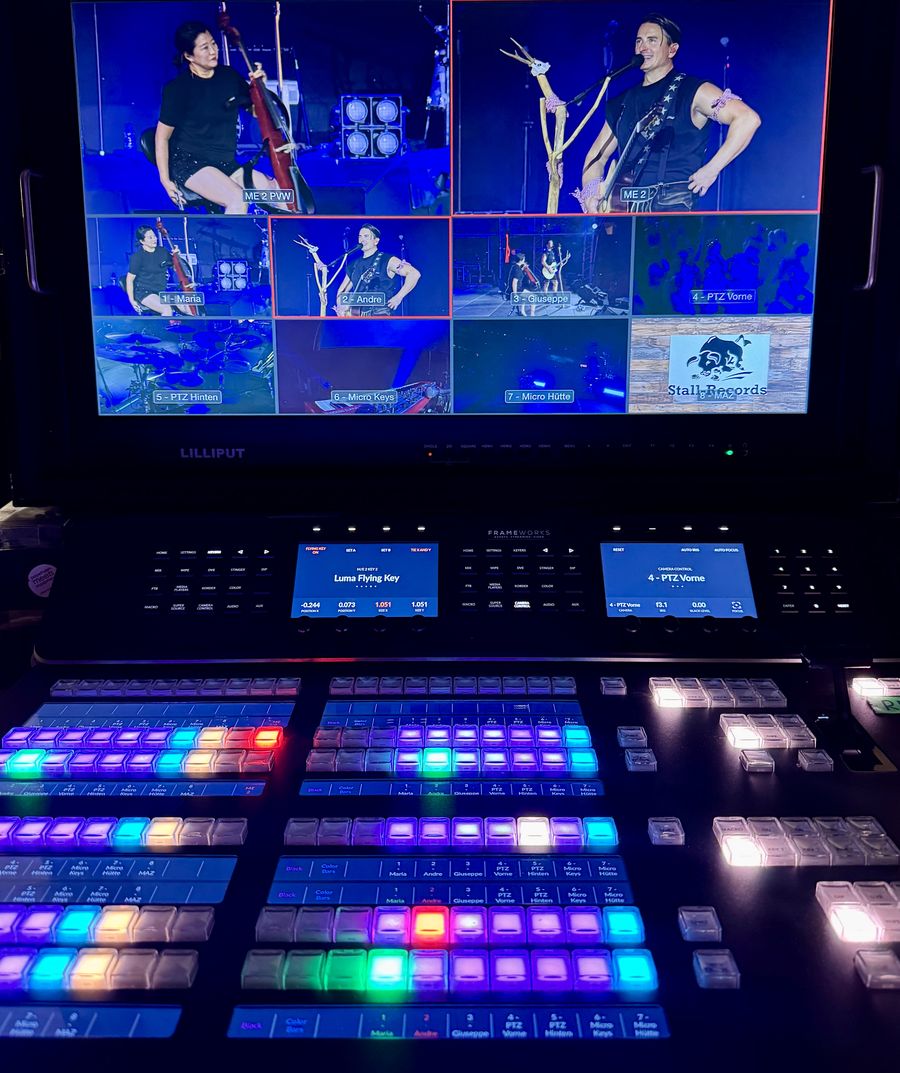 Multicam-Produktion bei einem Live-Konzert